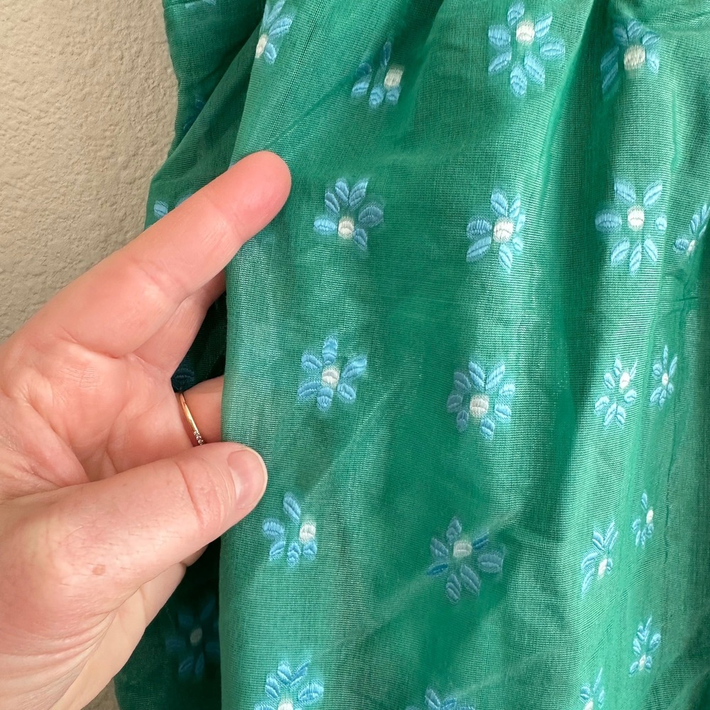 NWT Anthropologie Green Printed Midi Dress - Picture 4 of 16
